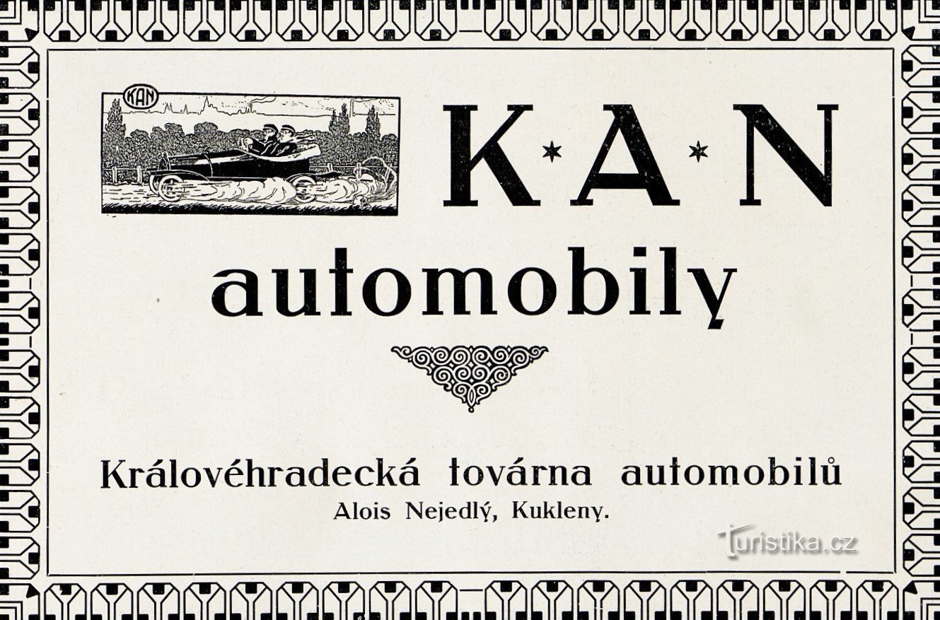 Publicité d'époque de l'usine KAN de 1913