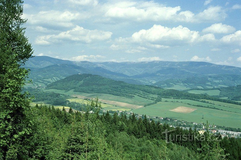 Há também boas vistas do lado da montanha