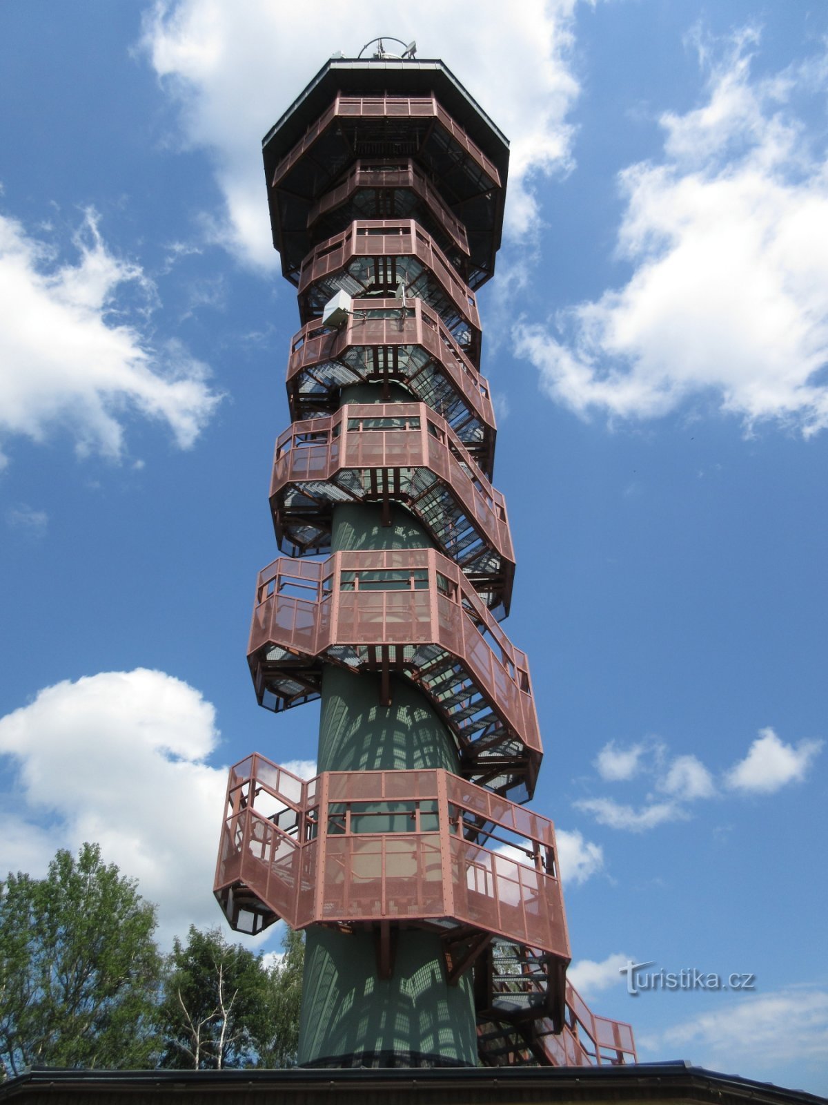 Dobrná - villaggio e torre di avvistamento Sokolí vrch