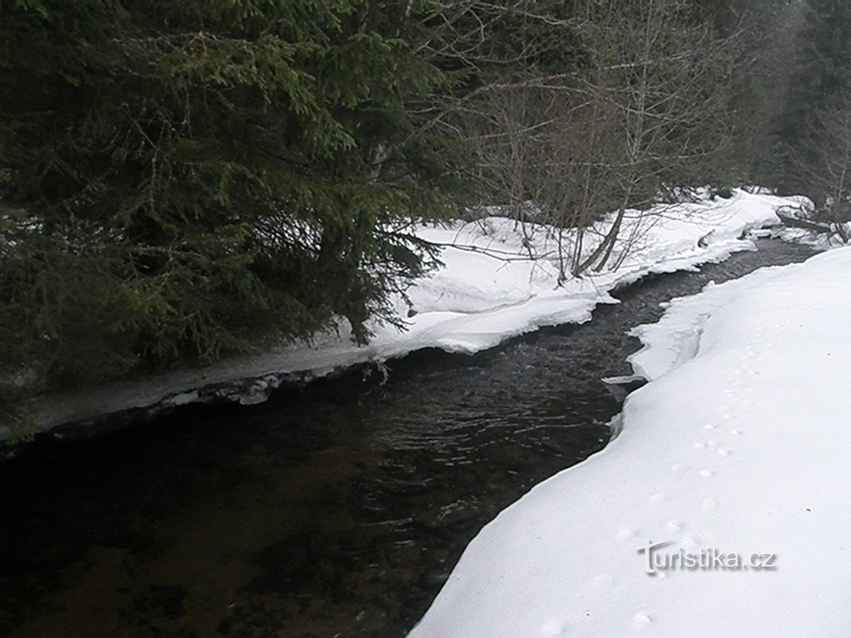 Traces of water drives are still visible here