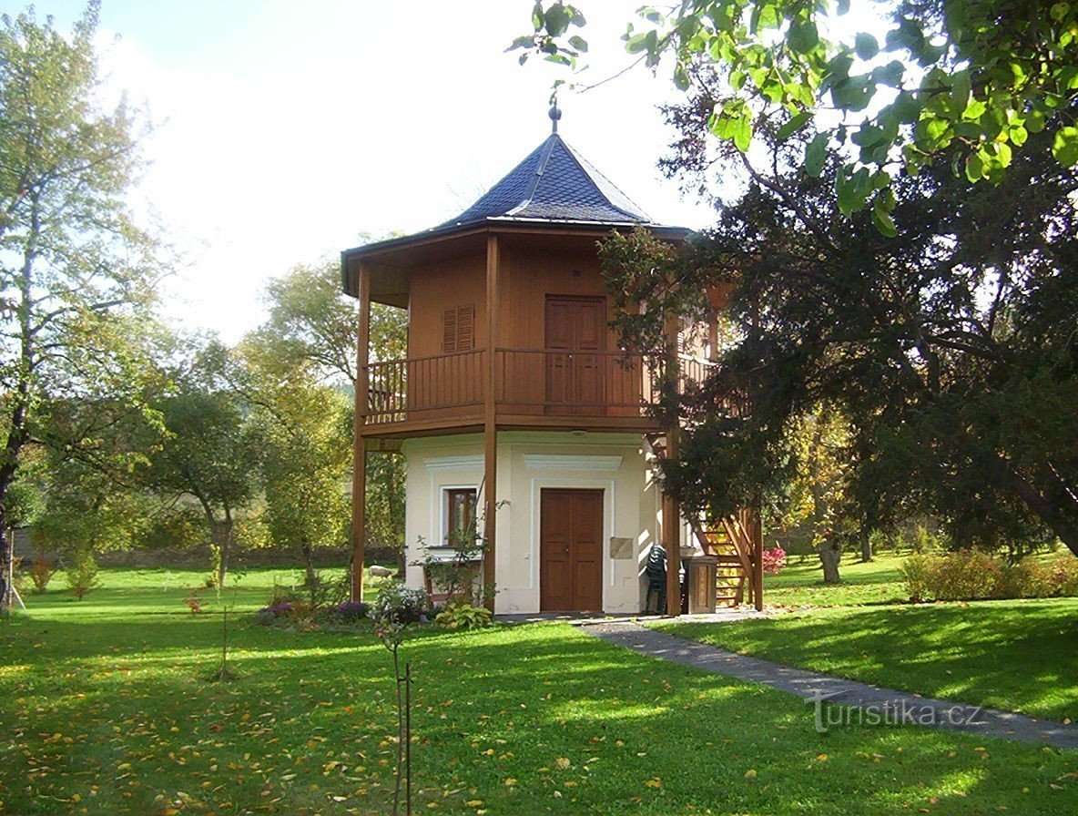 Dolany-sognehave-sommerhus fra 1844-Foto: Ulrych Mir.