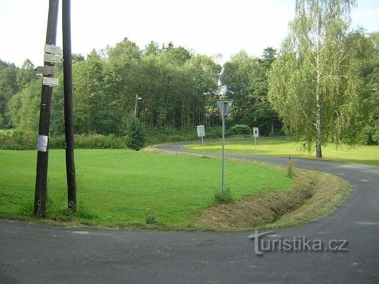 Dolany - crossroads, view from the east side: Dolany - crossroads, view from the east side