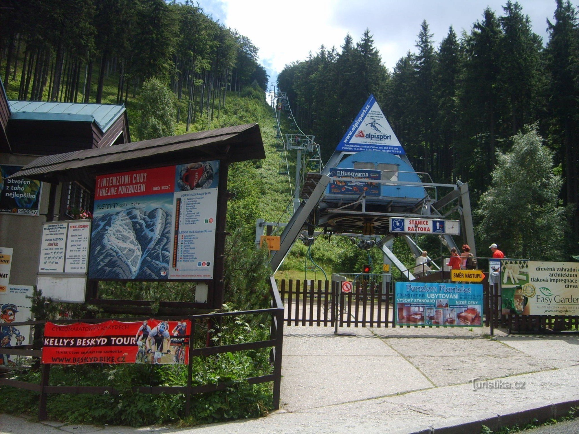 estação de teleférico inferior