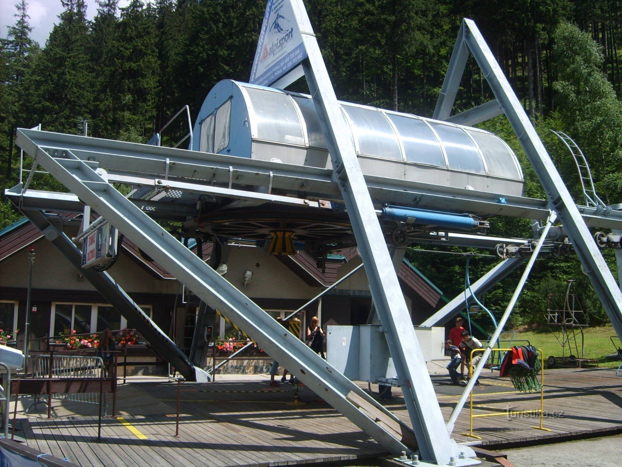 estação de teleférico inferior