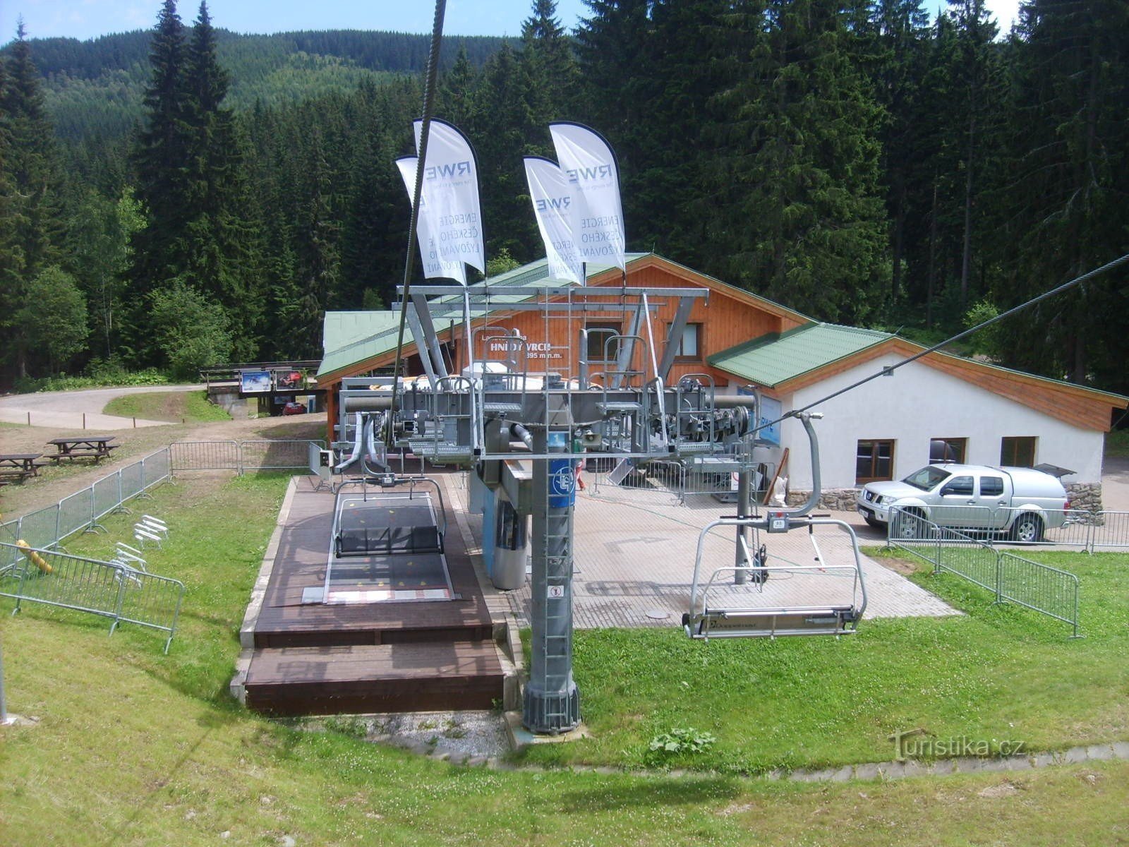 Nedre station fra svævebanen