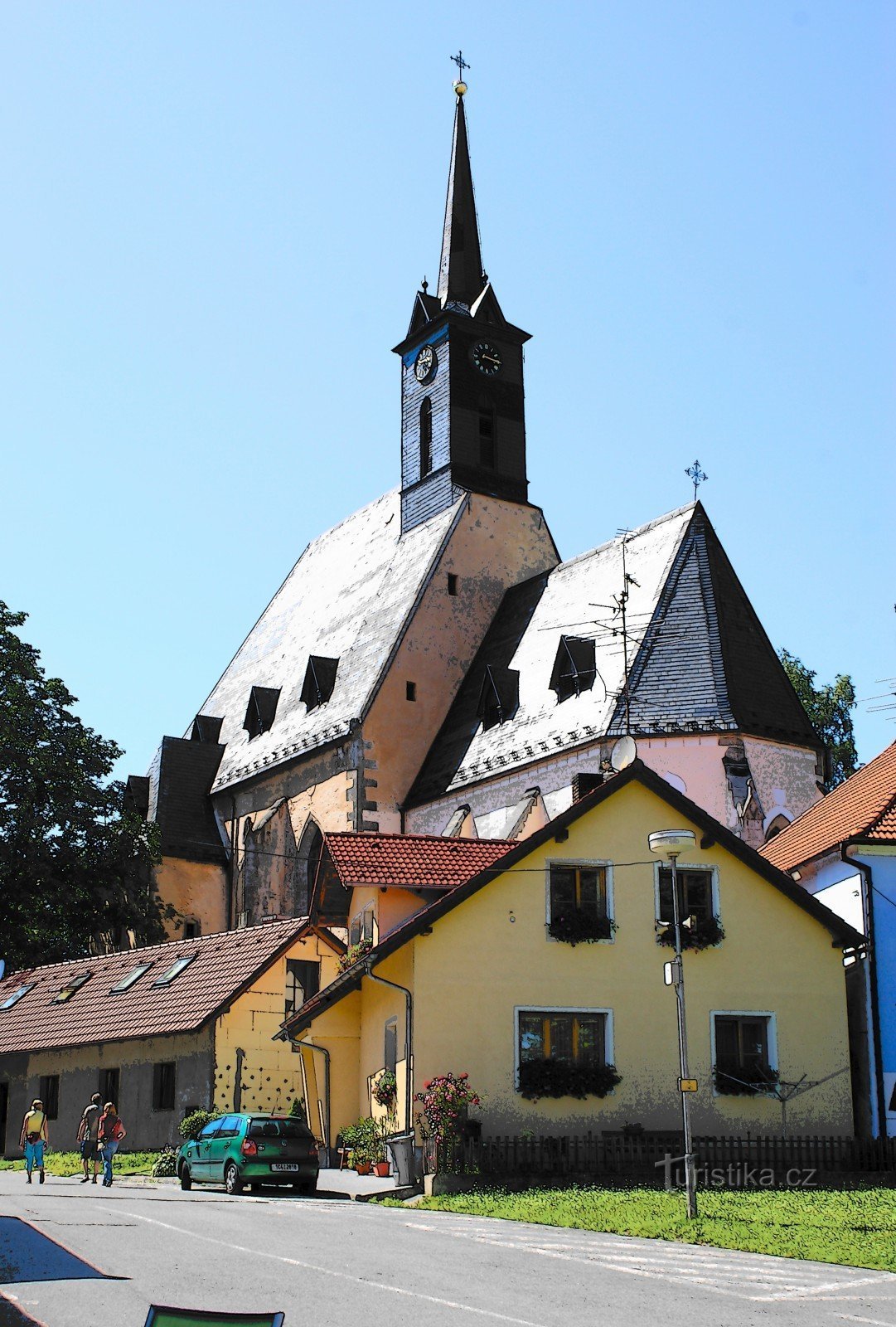 Dolní Dvořiště – Pyhän pyhän kirkko. Lilja