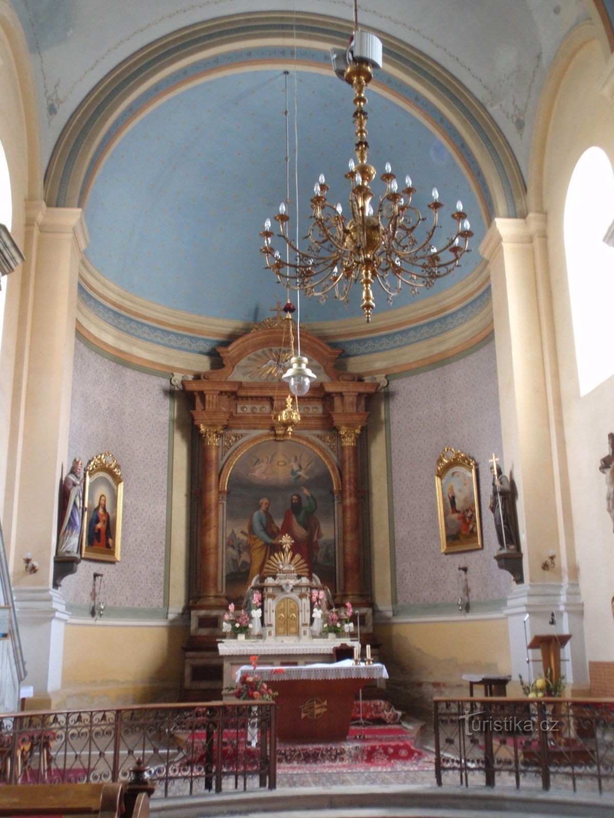 Dolní Kounice, crkva sv. Petra i Pavla - unutrašnjost