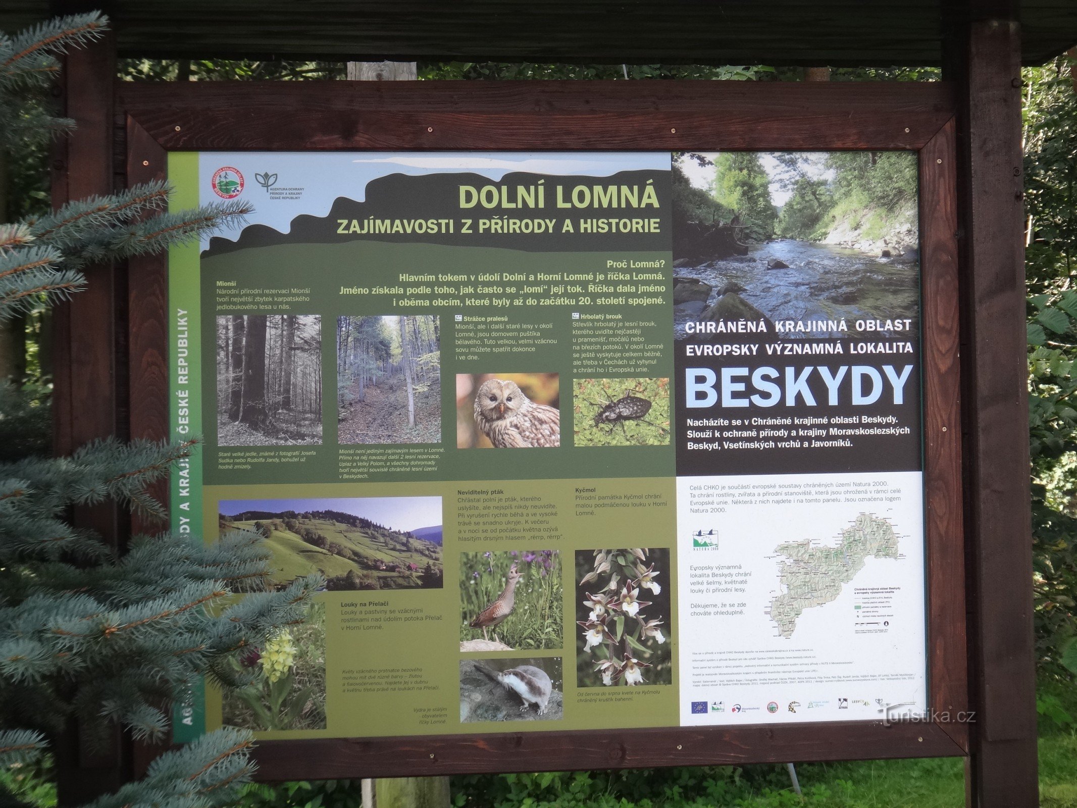 Dolní Lomná về lịch sử và thiên nhiên