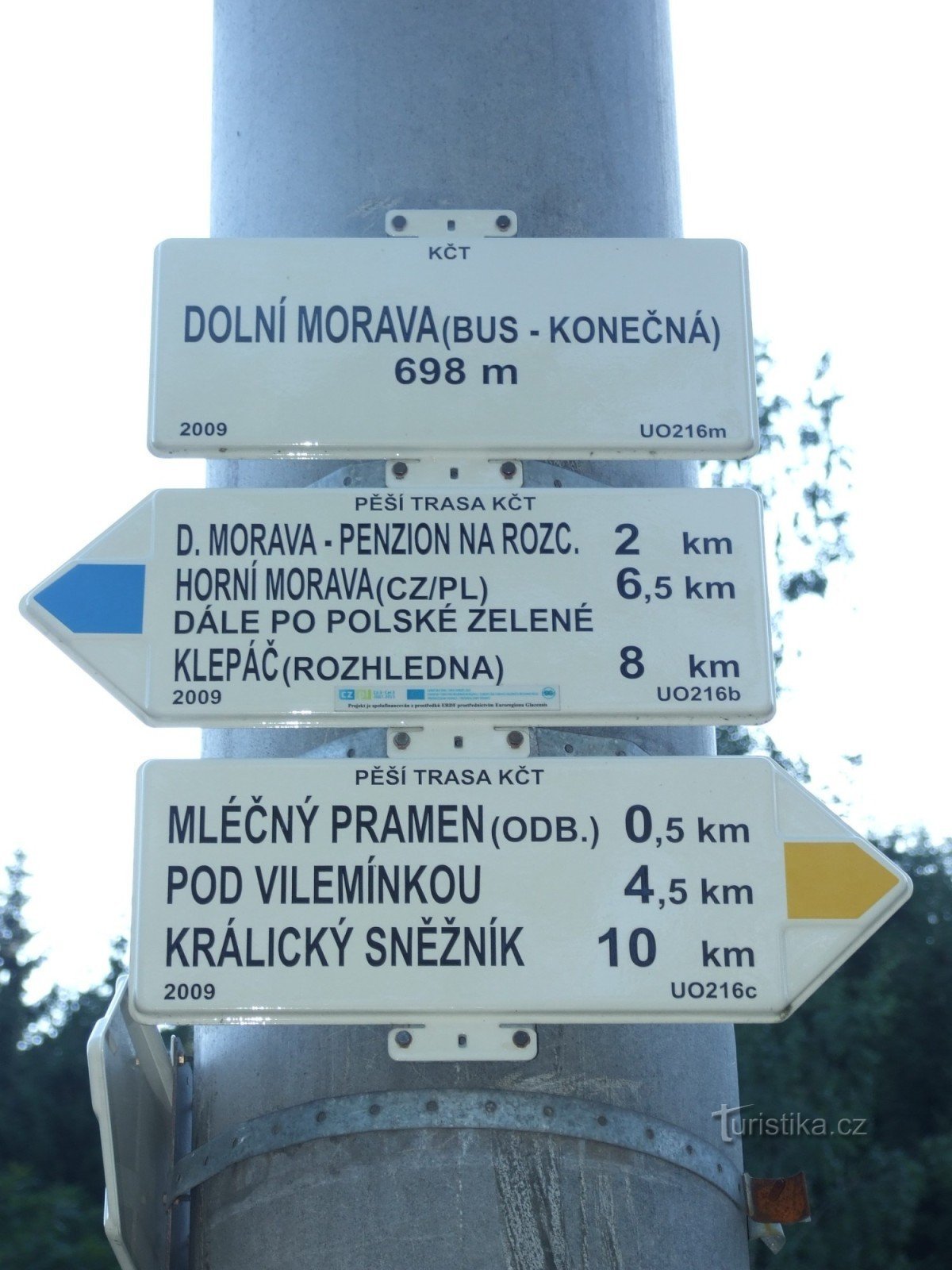 Dolní Morava (busterminal), vejviser