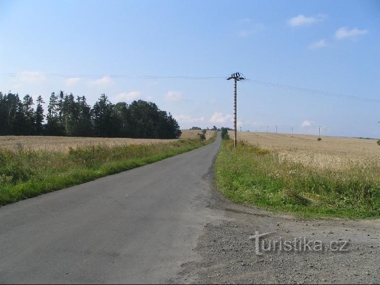 Долни Новый Двор, дорога на Пожагу