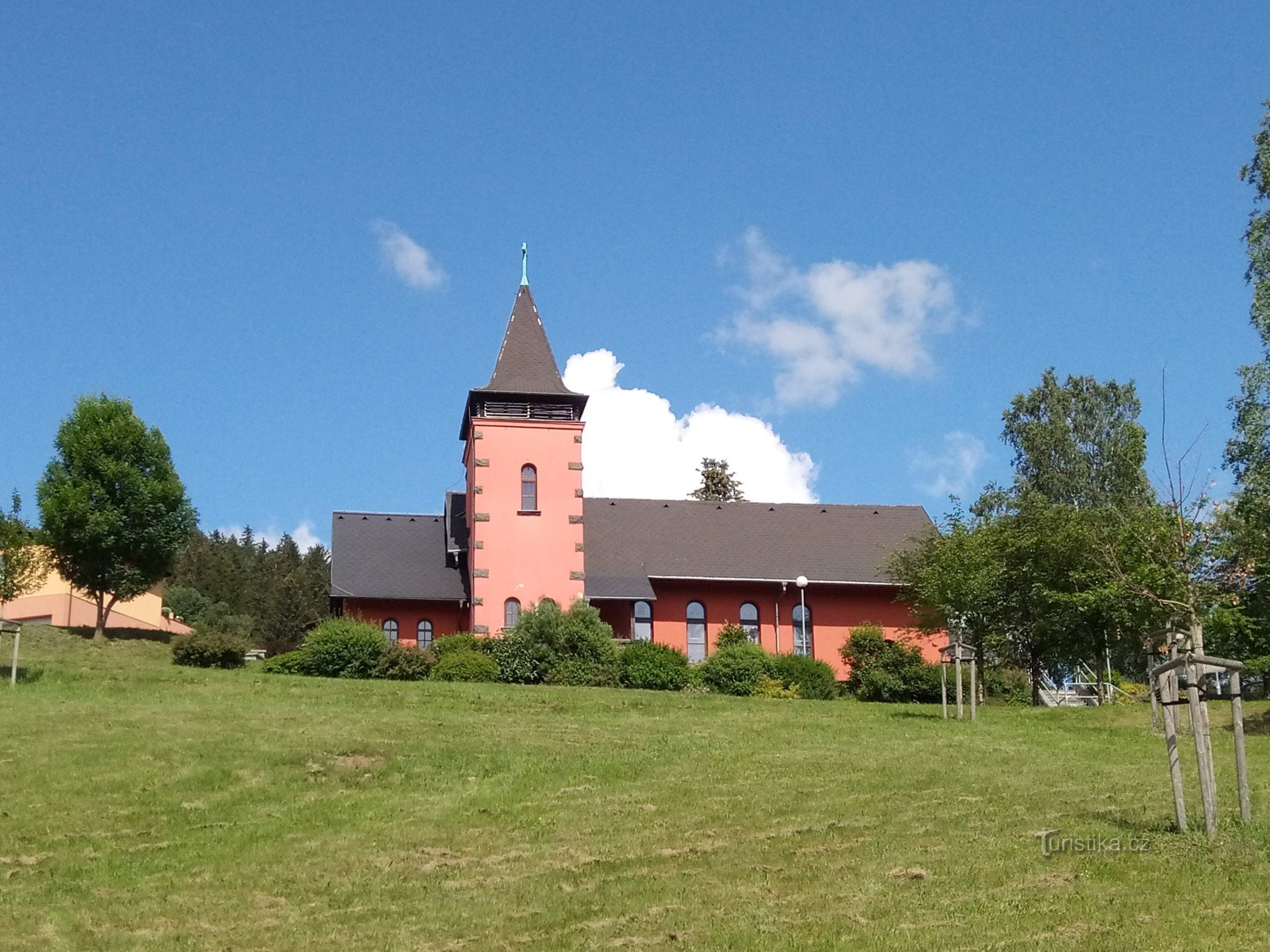 Dolní Poustevna, en tidligere evangelisk kirke