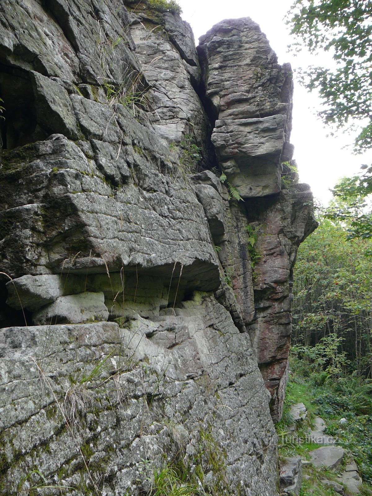 Lower rocks on Mazák