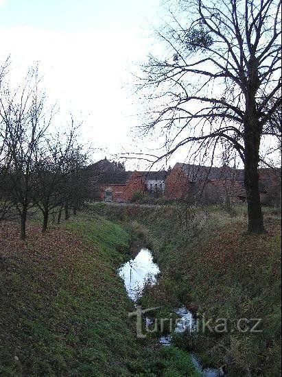Pârâul Dolnonnětčický: Un pârâu în Dolní Nětčice