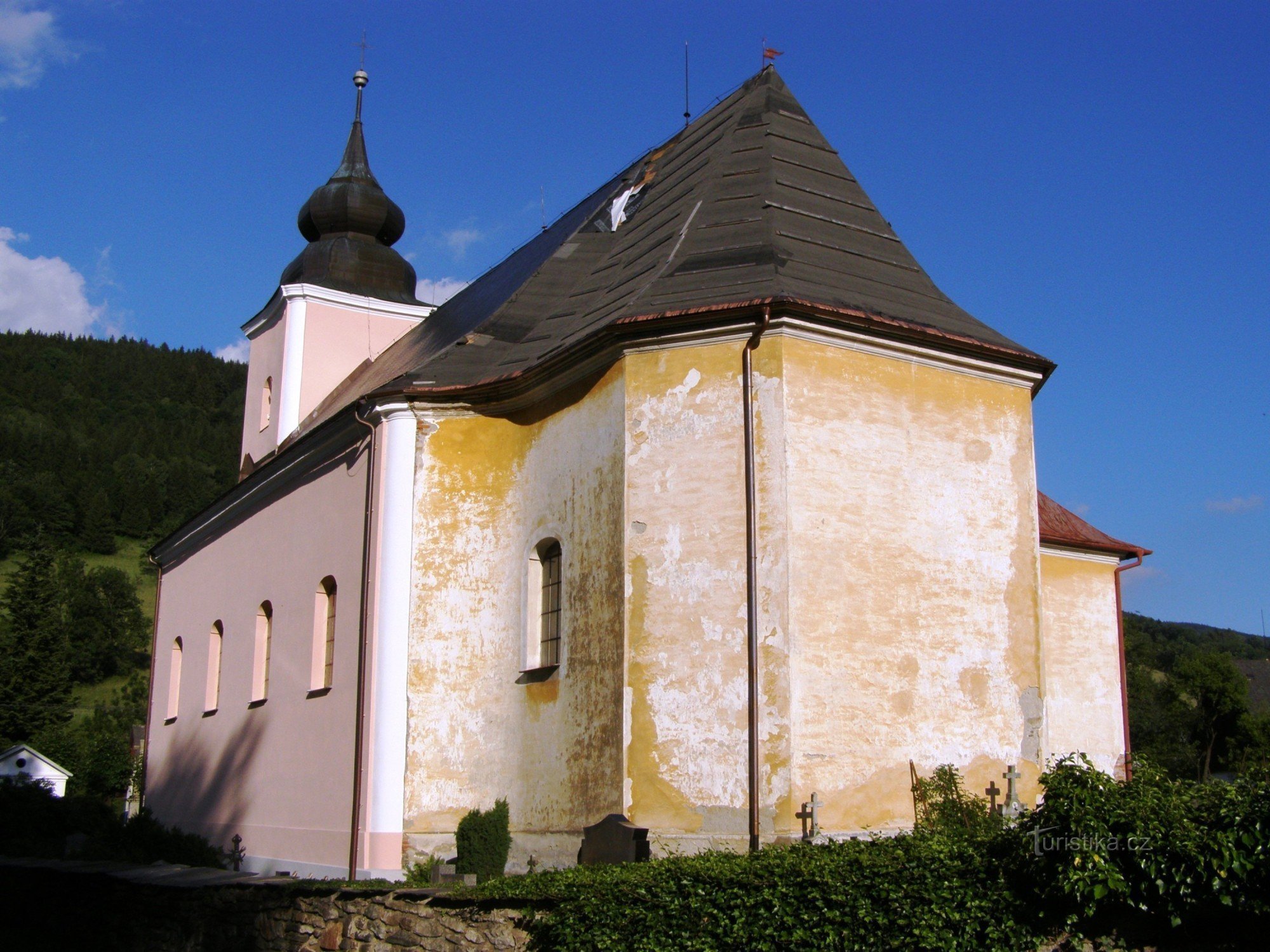 Domašov - Pyhän Nikolauksen kirkko Johannes Kastaja