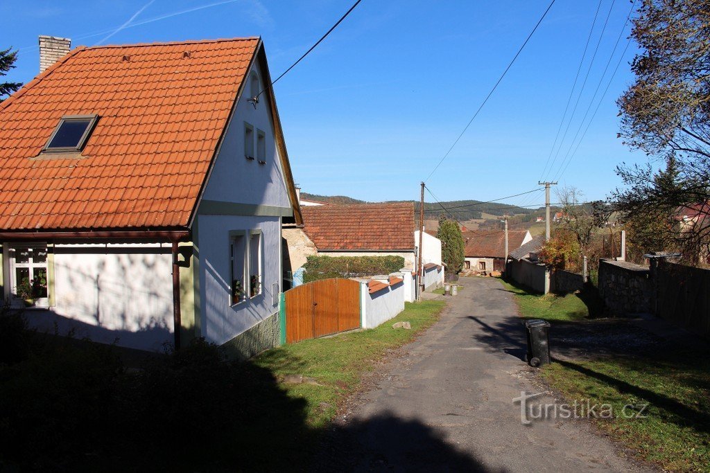 Heimwärts, Schotterweg von Süden