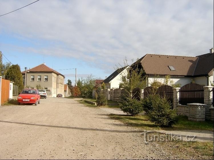 Houses and school