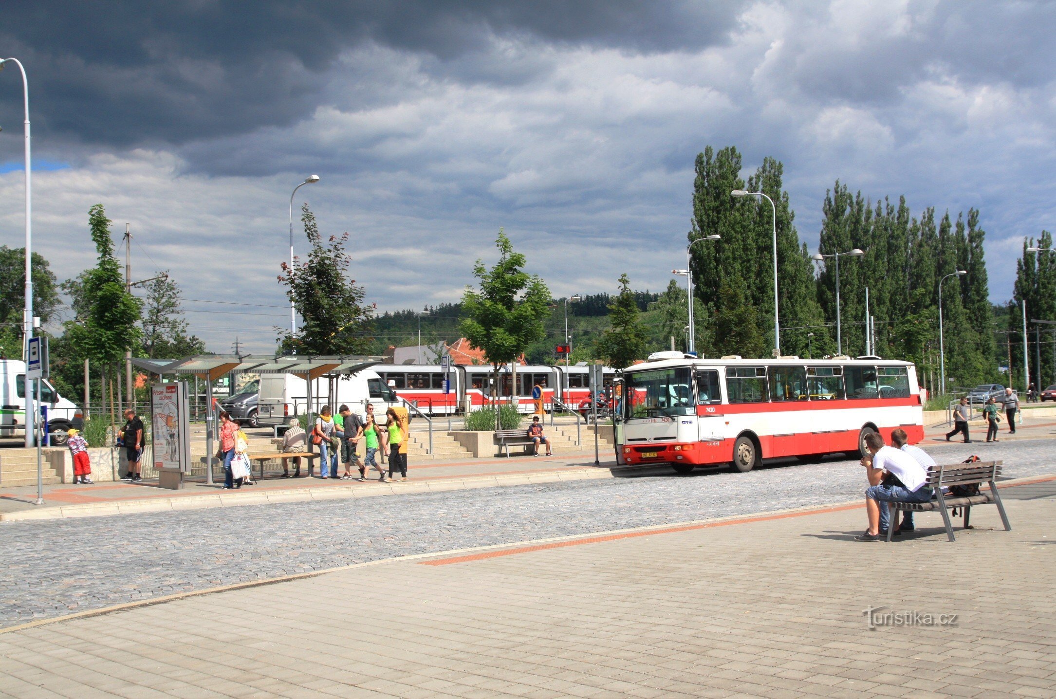 Közlekedési terminál Brno-Bystrecben