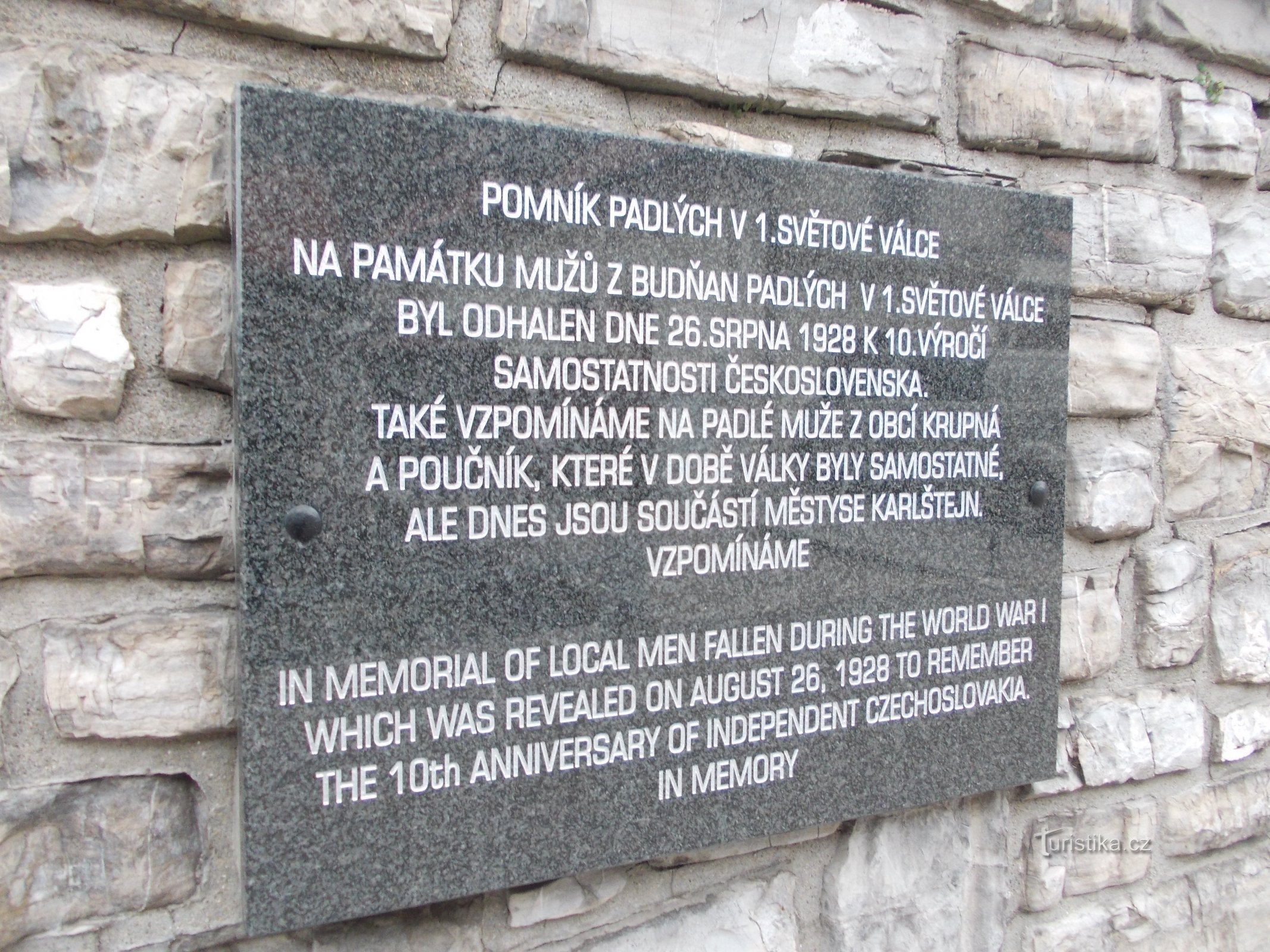 plaque with inscription