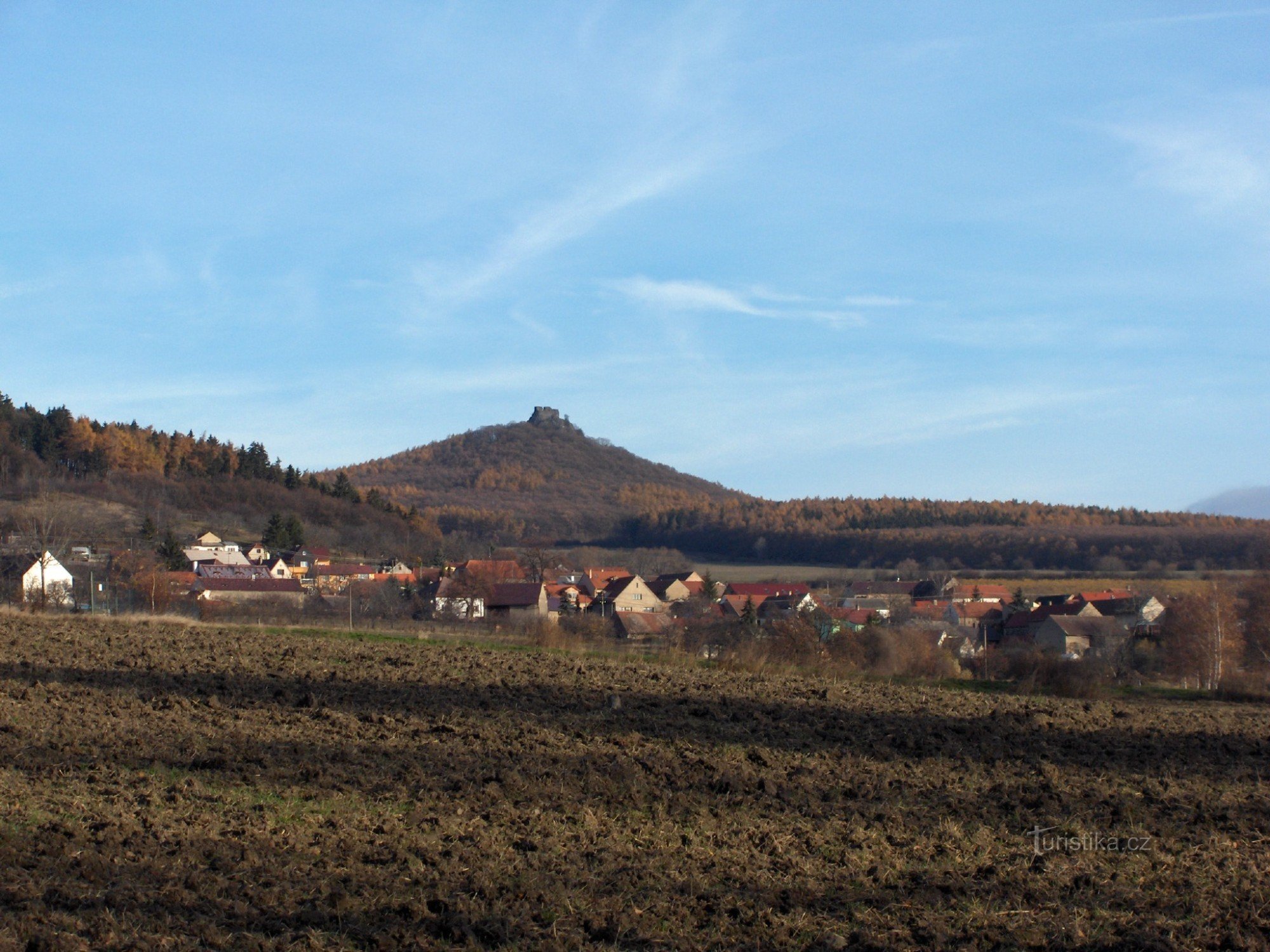 Dřemčice, die Ruinen von Hrádek