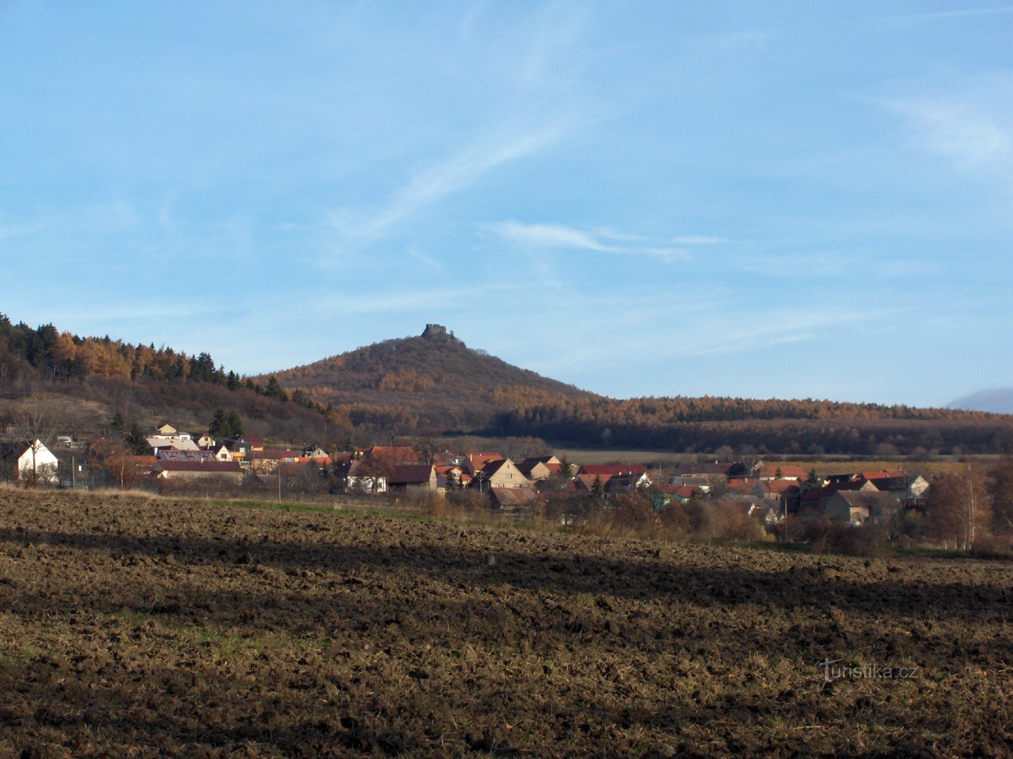 Dřemčice, ruinerne af Hrádek