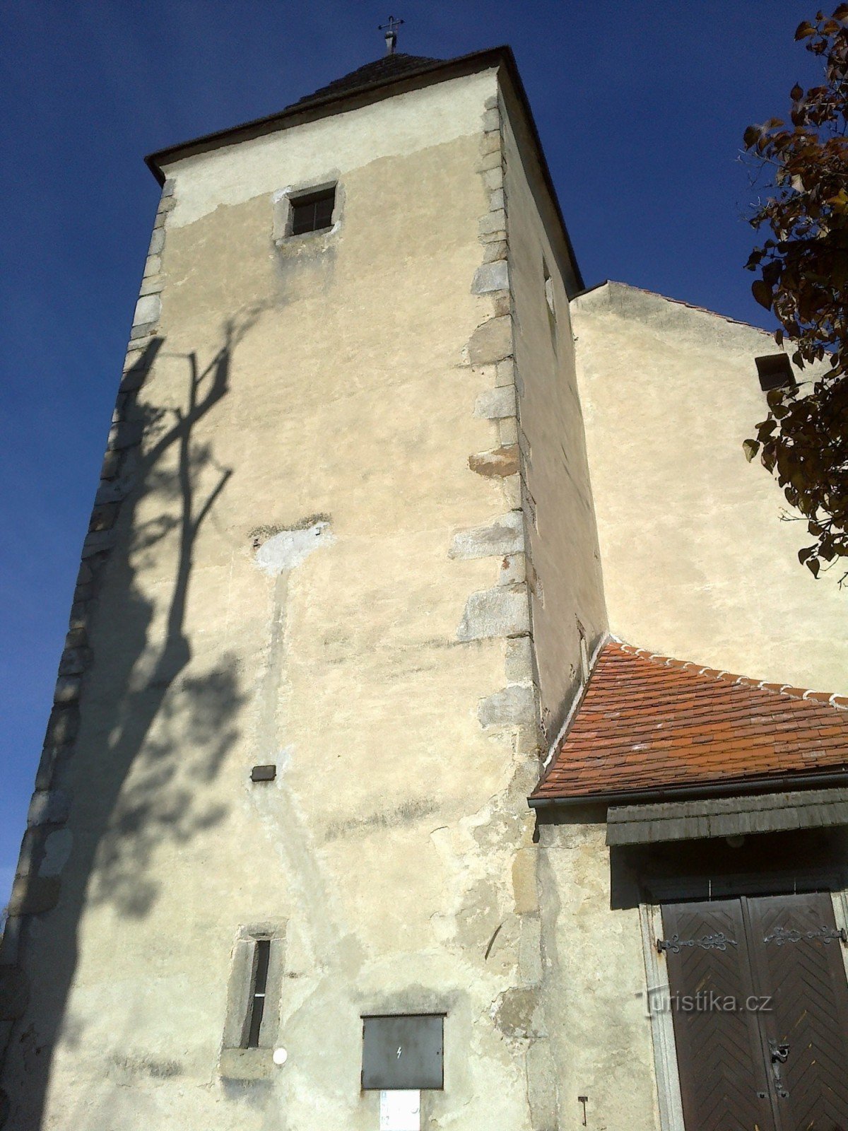 Wooden bell tower in Ježov.