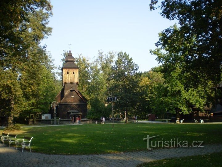 Eine Stadt aus Holz