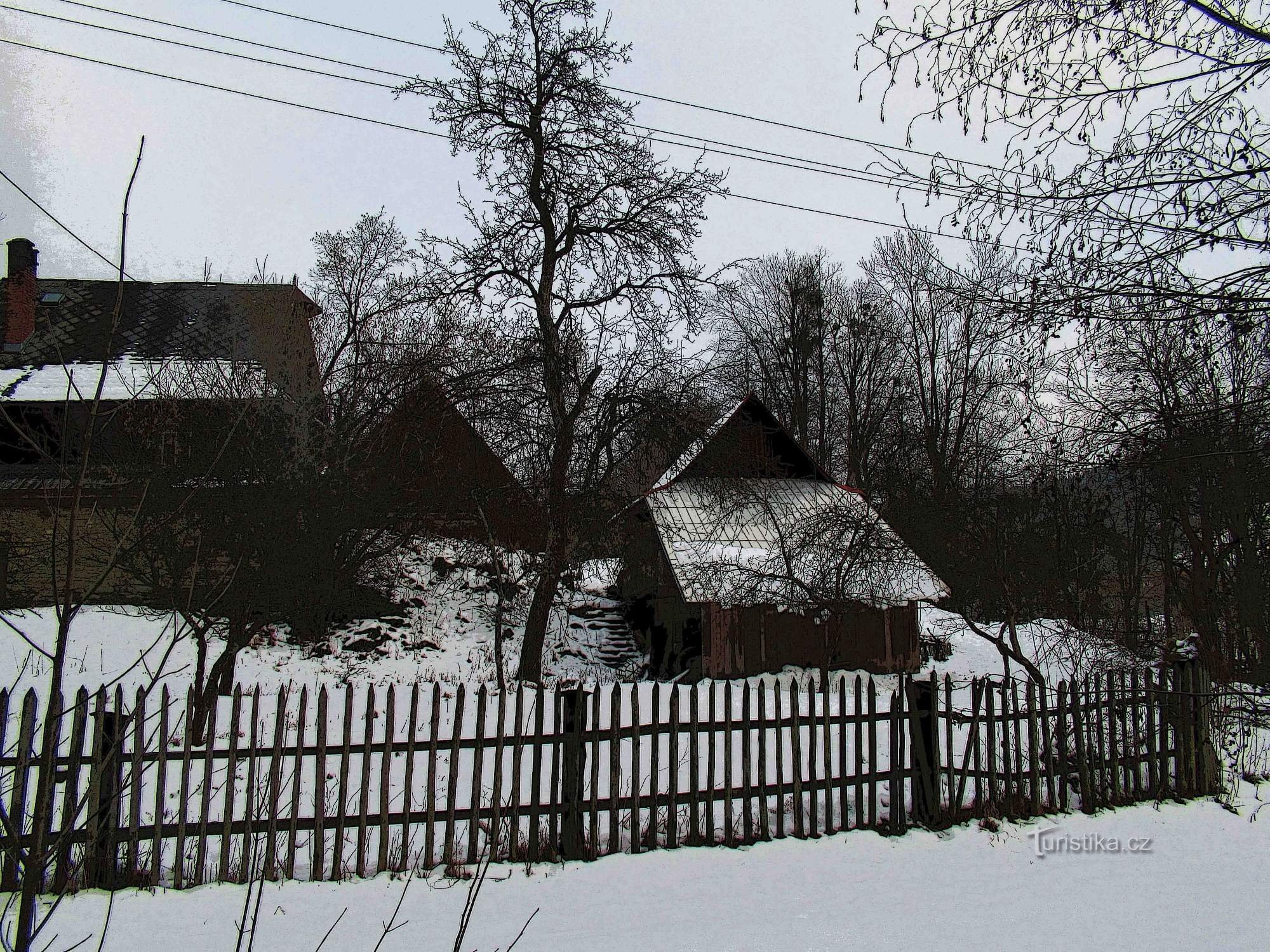 houten huis in Raťkov
