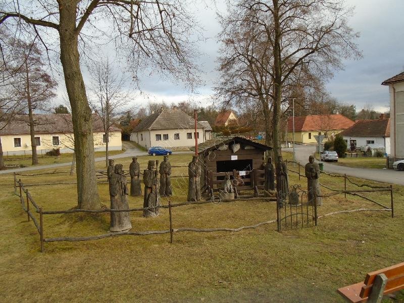 dřevěný betlém