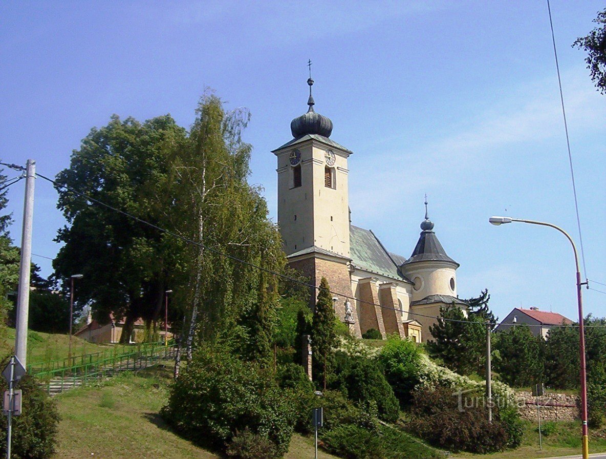 Drnovice - Cerkev sv. Lovrenca - Foto: Ulrych Mir.