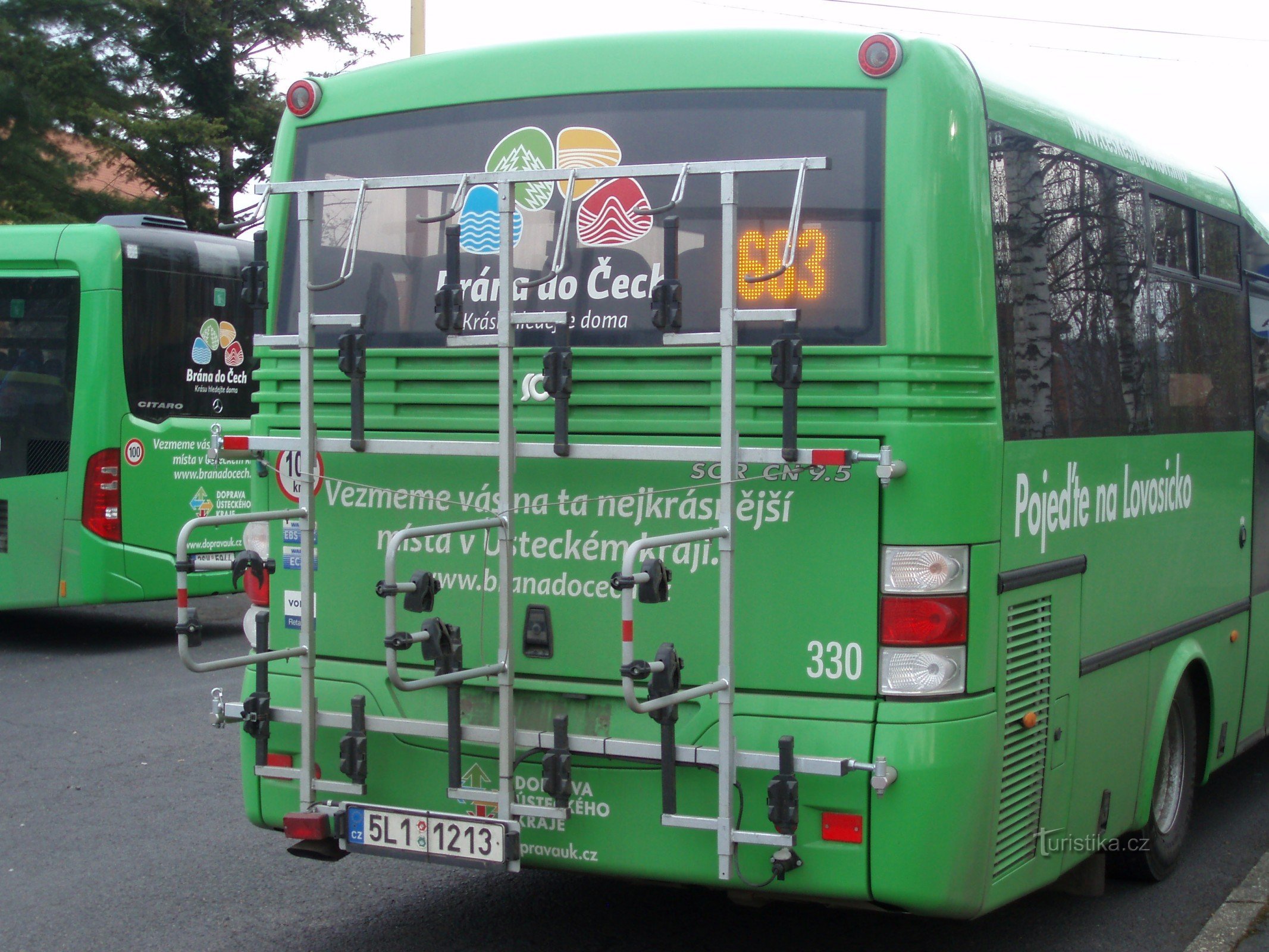 Cykelstativer på bussen