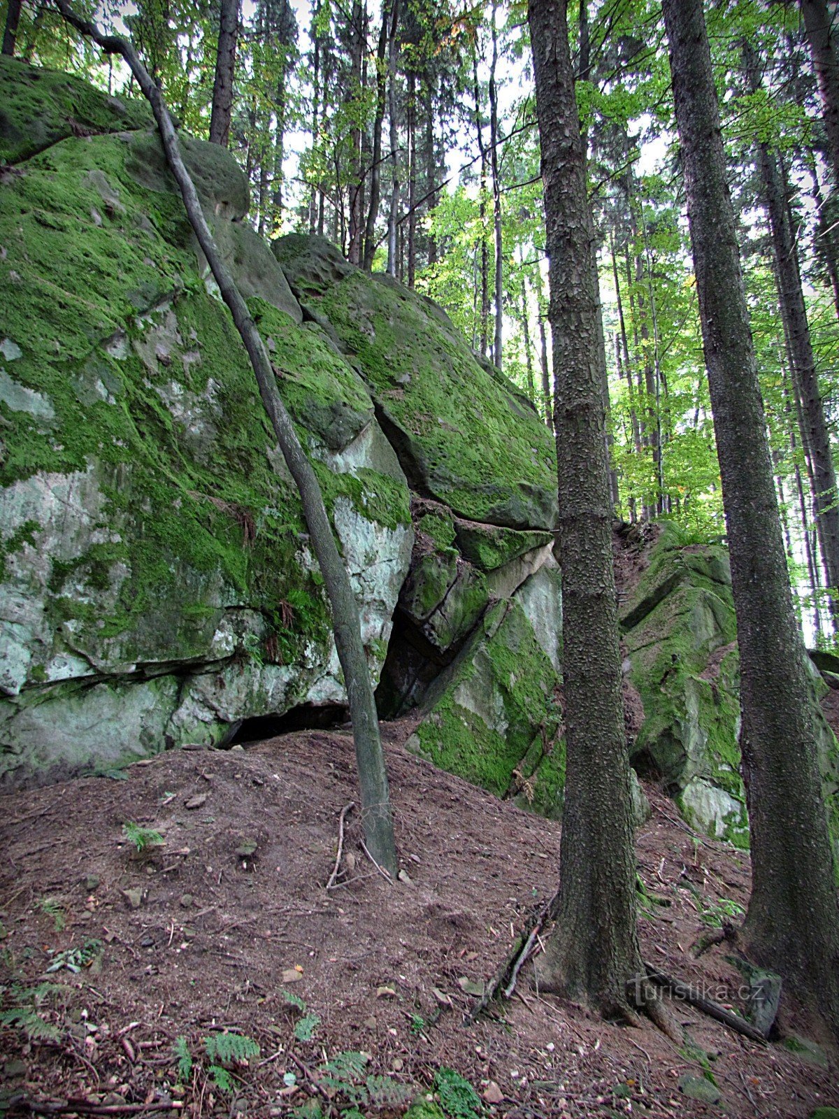 Držková - Cresta rocciosa a ovest della riserva di Holík