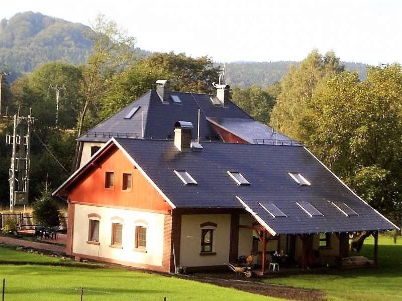 House with veranda Chřibská