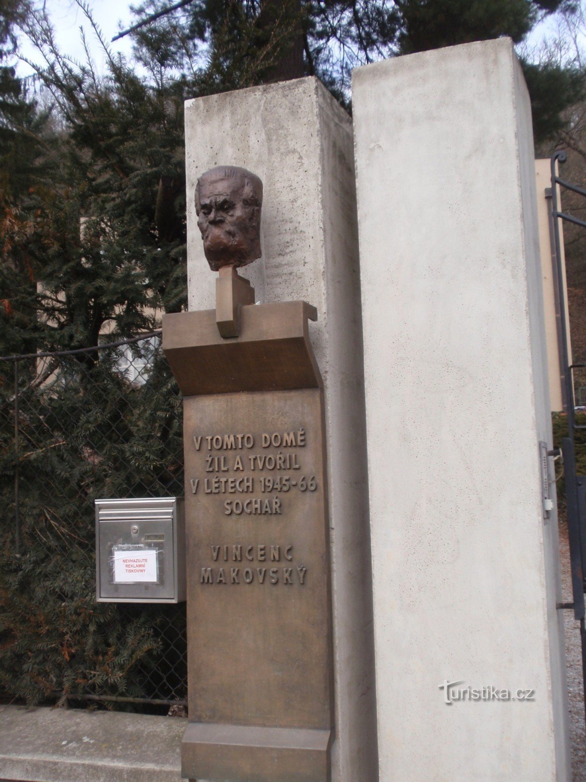 House of Vincenzo Makovský - commemorative plaque