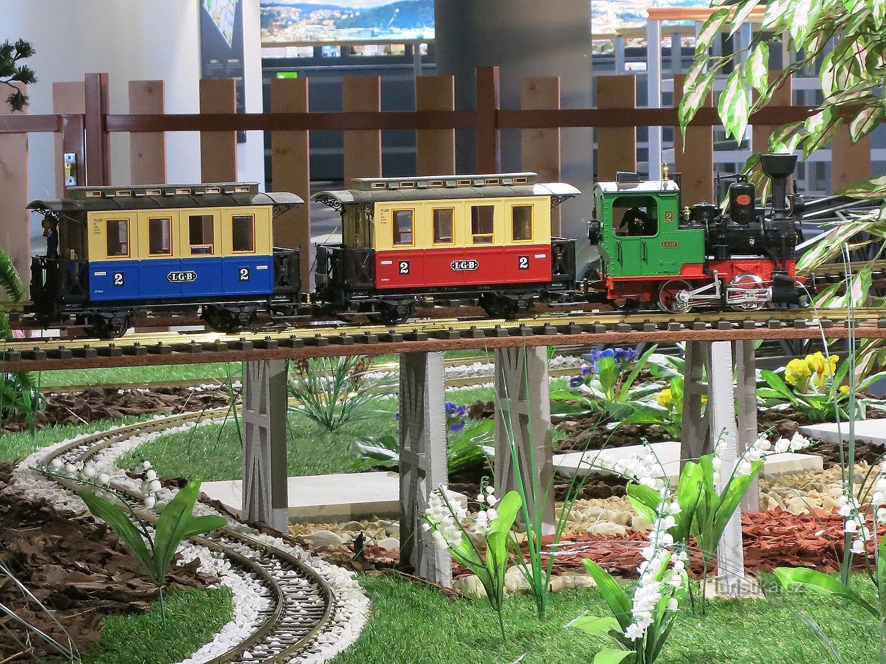 Casa de trem e museu ferroviário modelo
