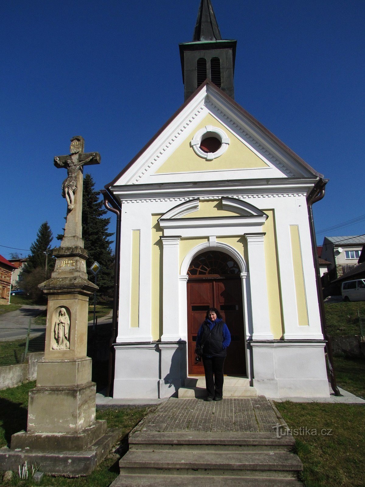 Dos capillas - St. Martín y la Virgen María en el área local - Příluky cerca de Zlín