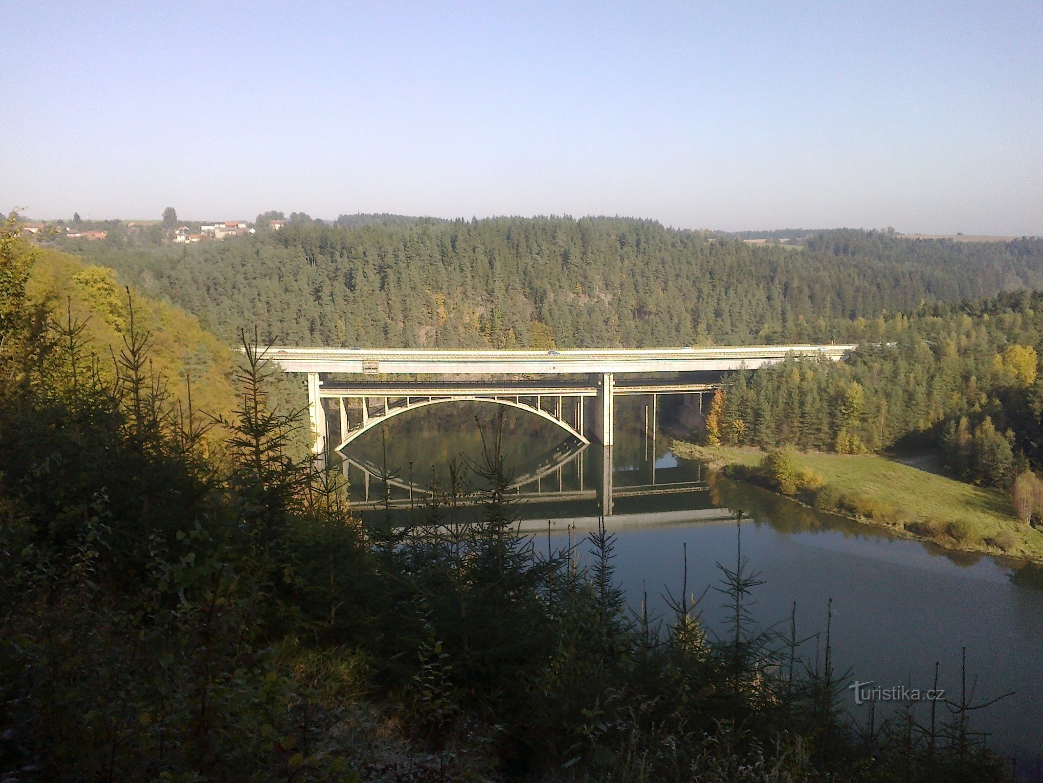 dubbele brug bij Píště.