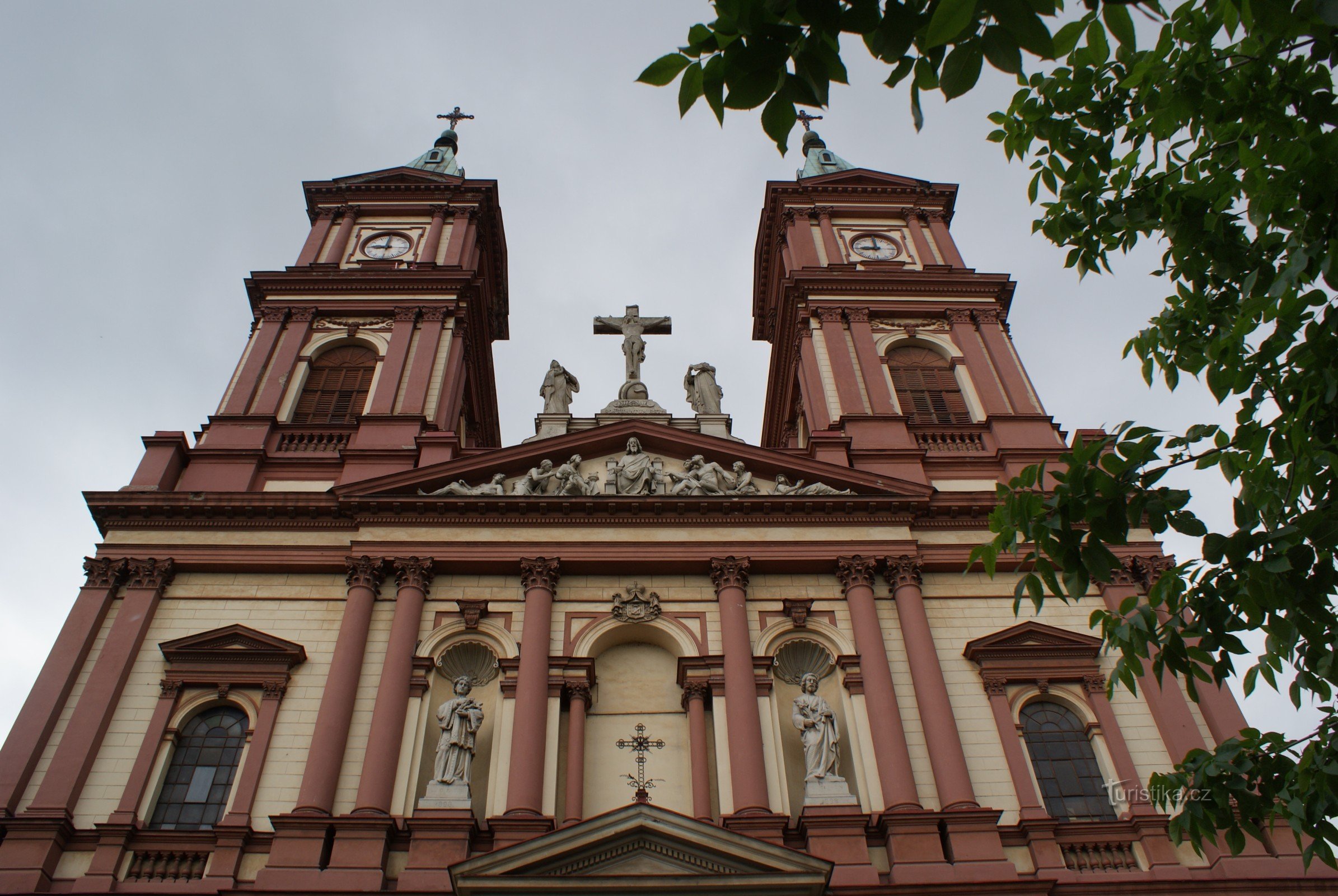 double tower facade