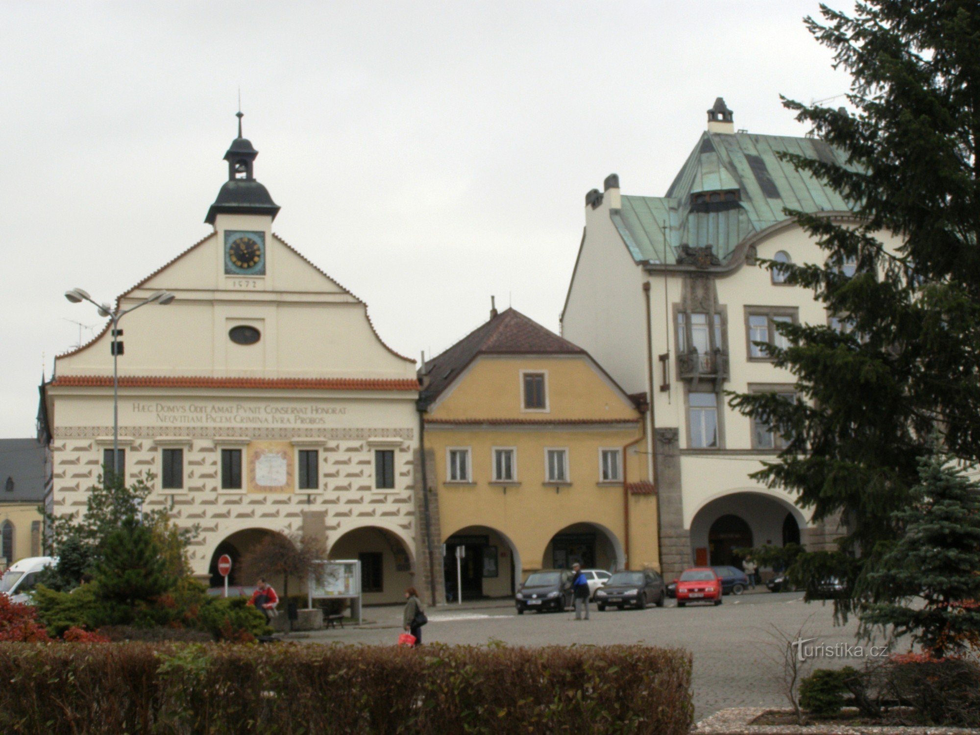 Dvur Králové - nám.TGMasaryka, zbirka spomenikov