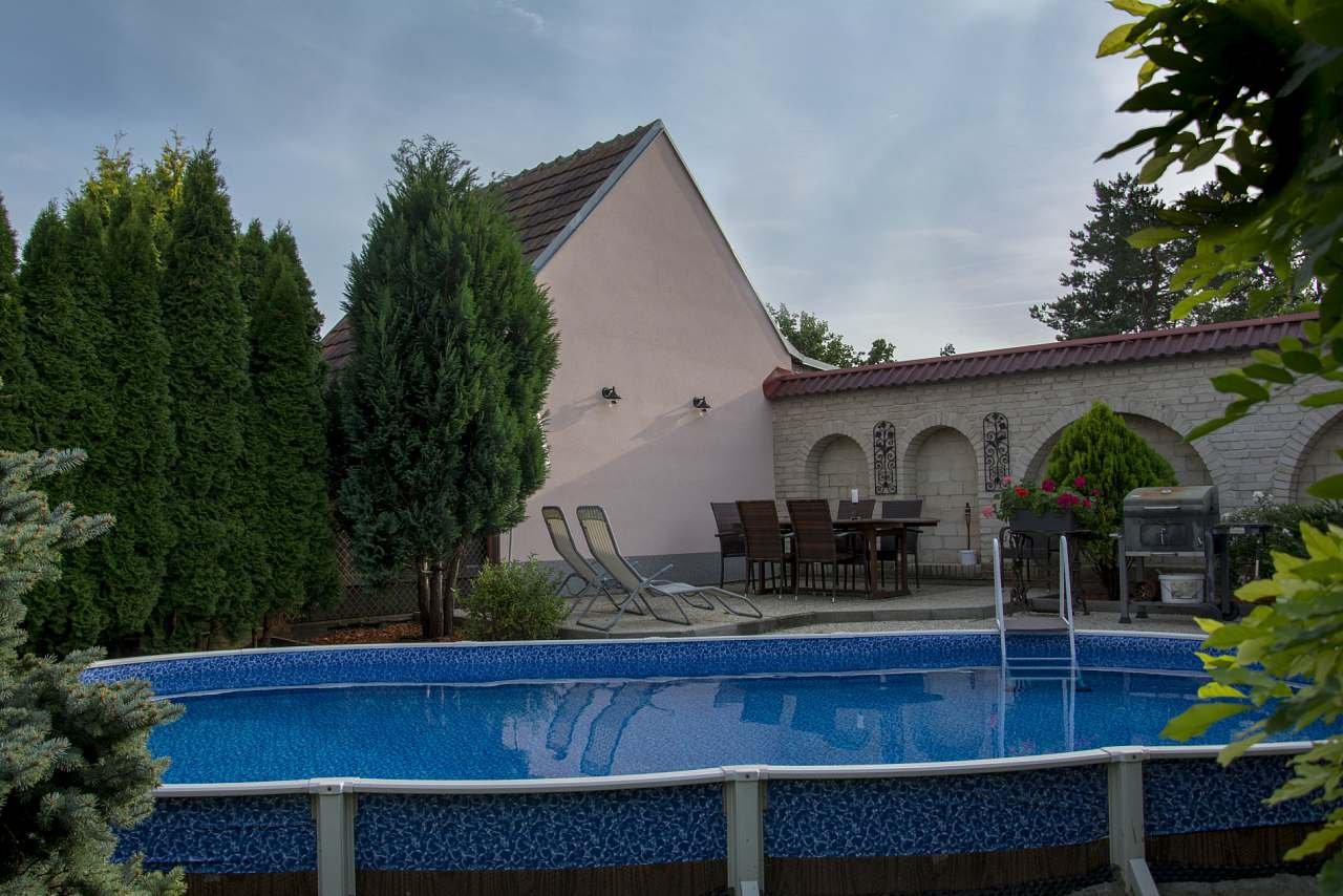 Rear yard with pool