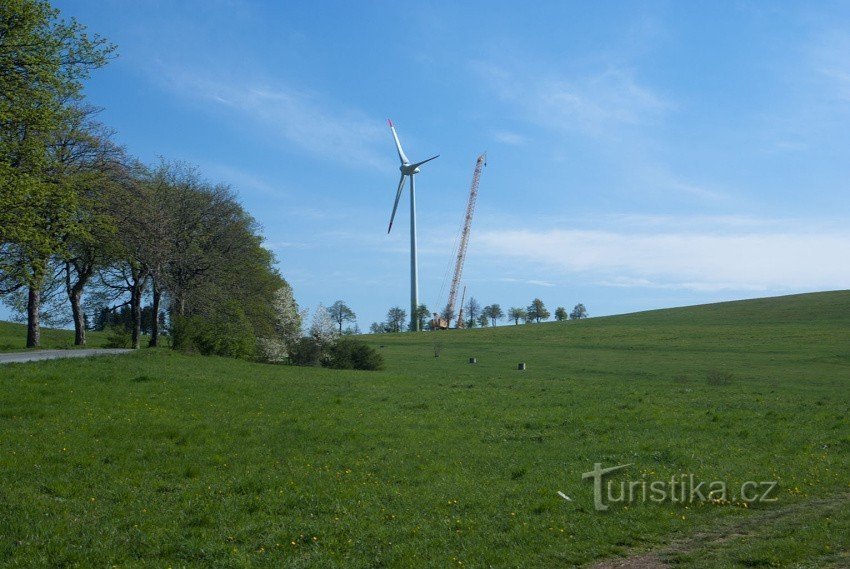 Energiecentrale in de buurt van Stará Libává