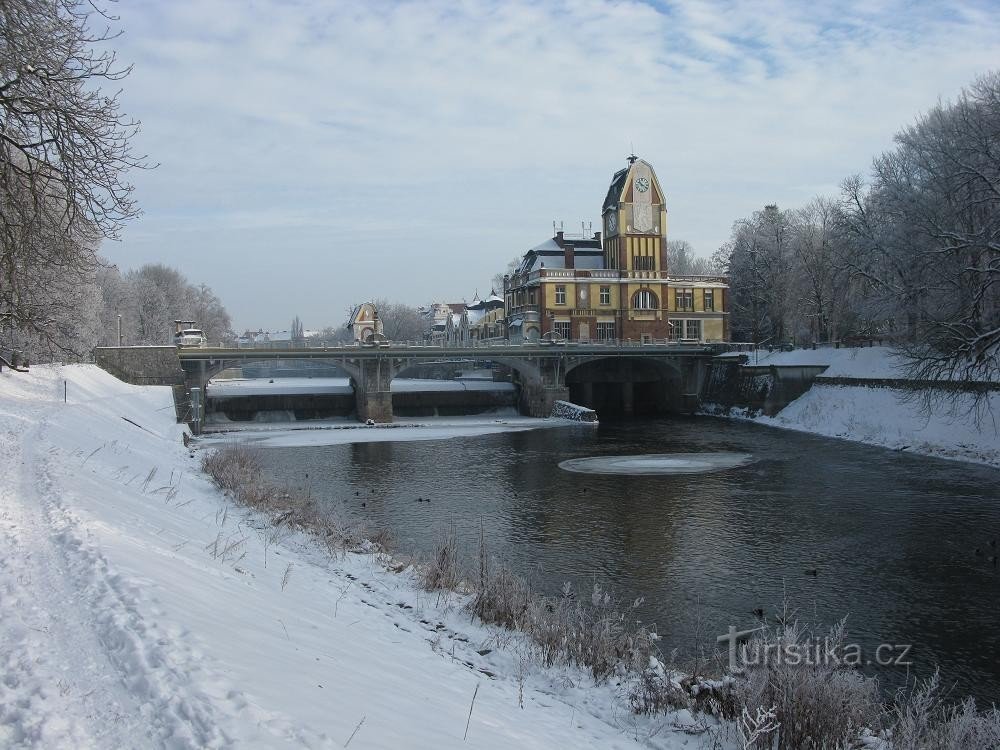 power plant in winter