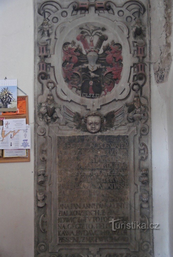 escudo de armas lápida de Marta Žalkovská