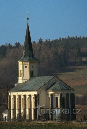 Evangelický kostel: Evangelický kostel z roku 1874, opraven v letech 1984-1987