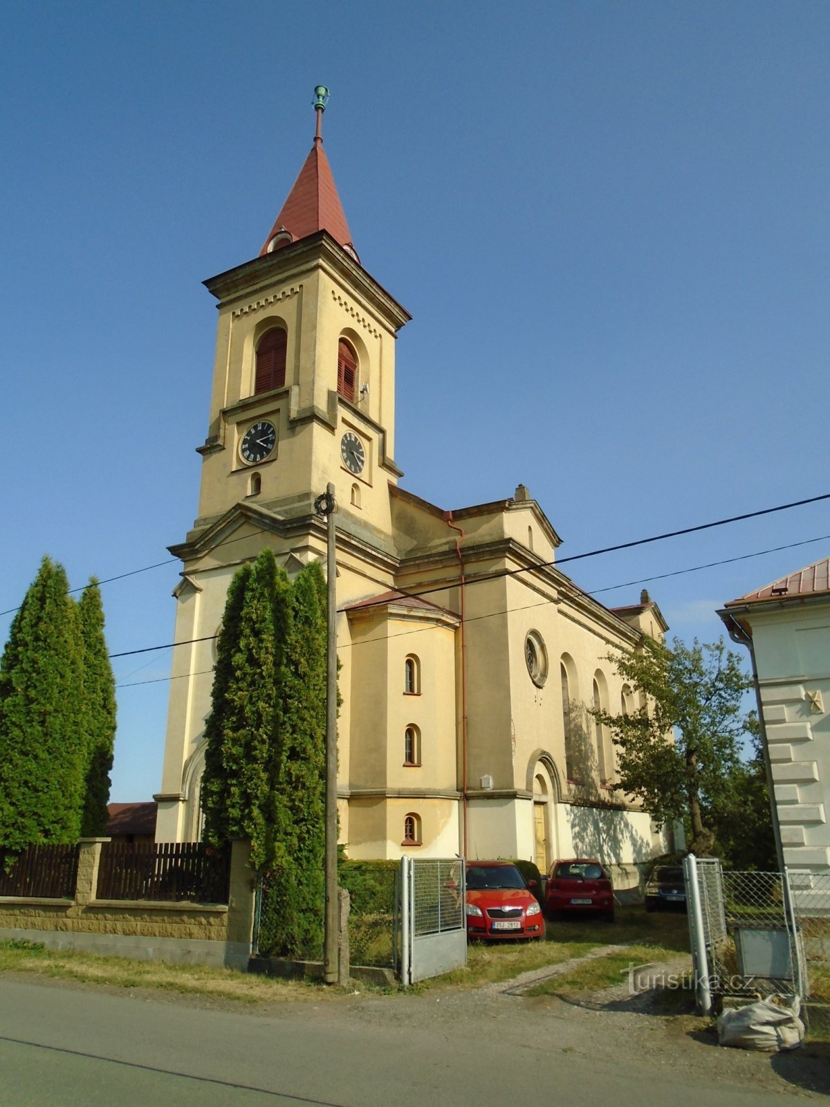 Kościół ewangelicki (Semonice, 27.8.2018)