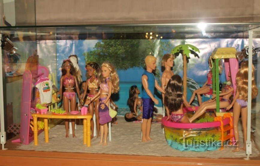 Exhibition of Barbie dolls