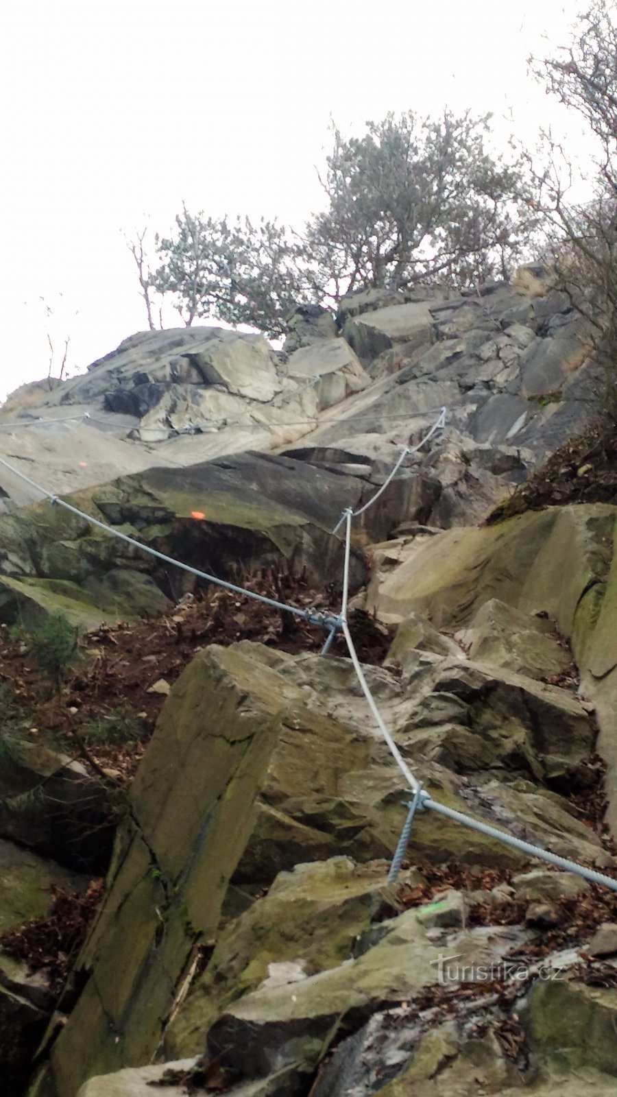 Vía ferrata en Hněvín.