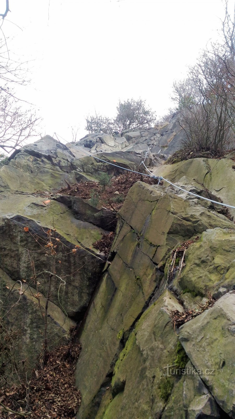 Via ferrata på Hněvín.