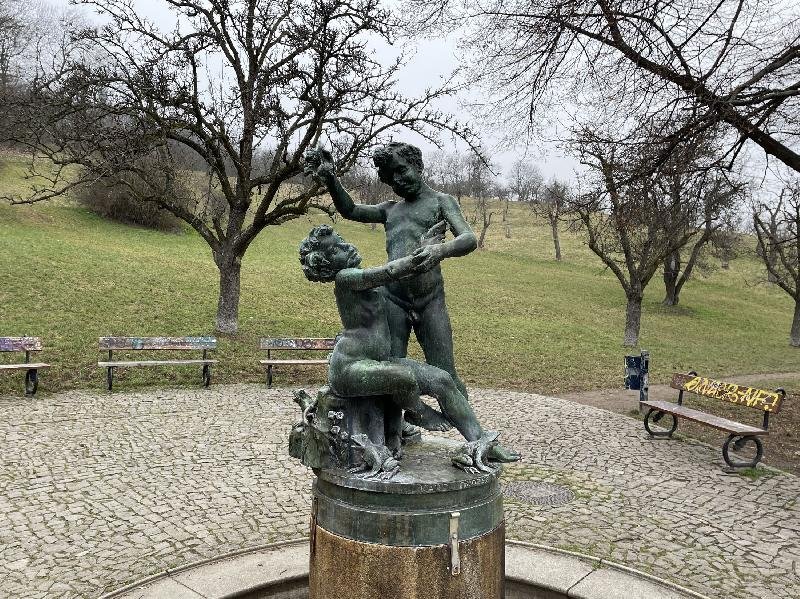 fontána Hrající si děti