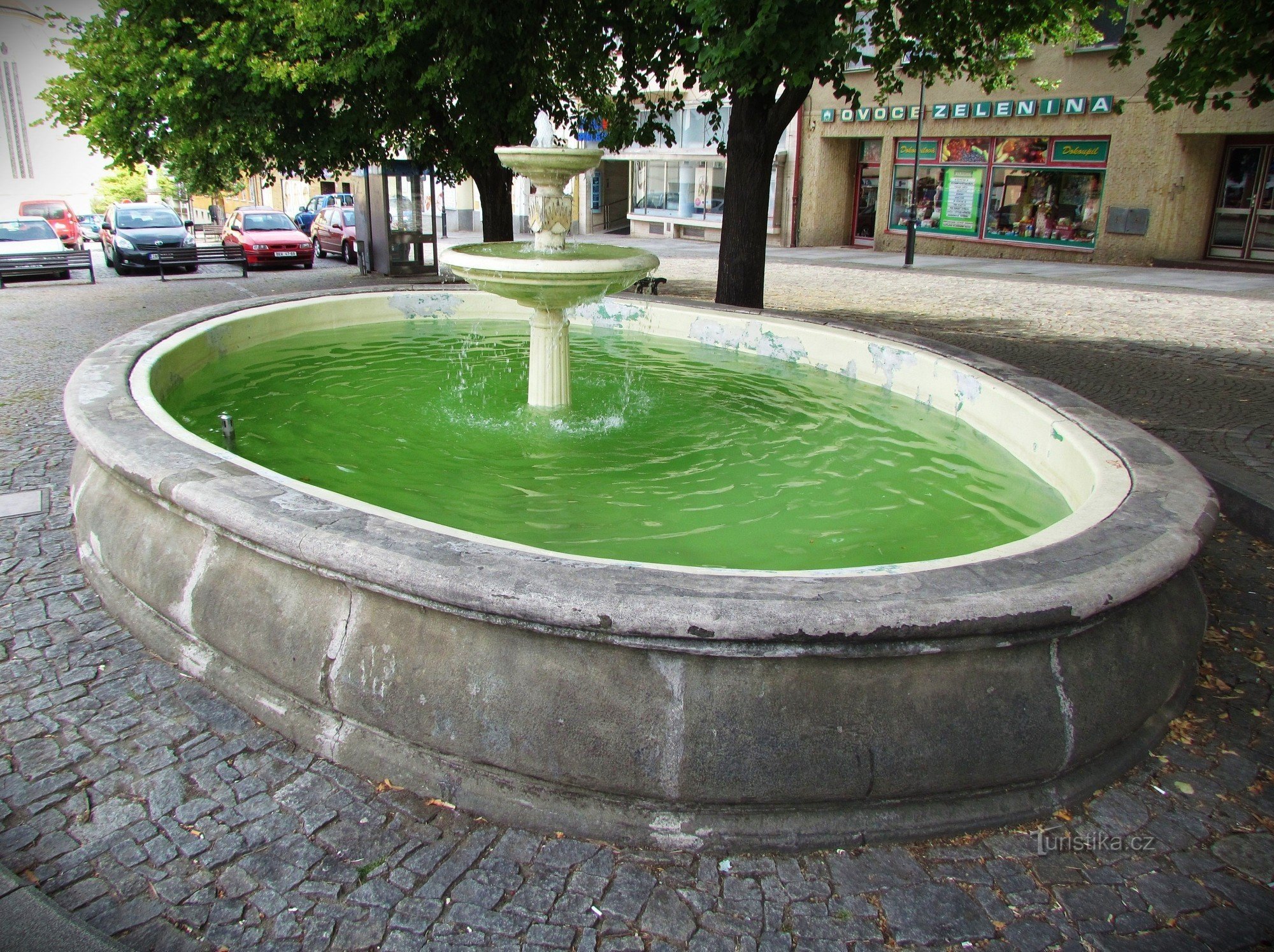 fountain in the square