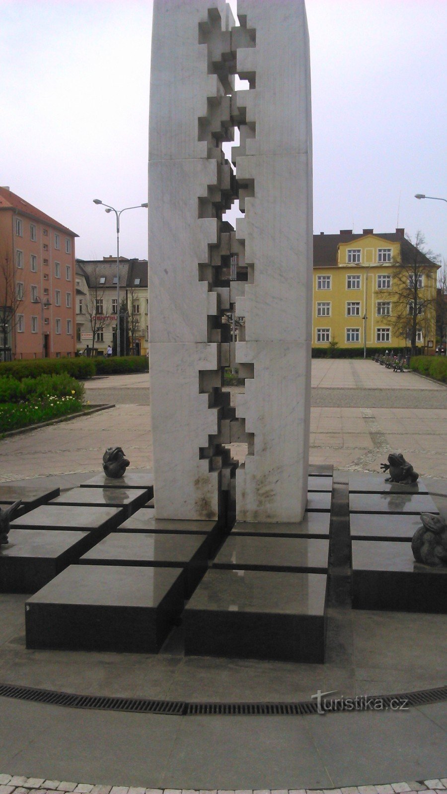 Brunnen Zusammenfluss von Oder und Olší